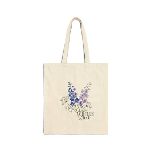 Timeless Bloom Cotton Canvas Tote Bag - Daimon
