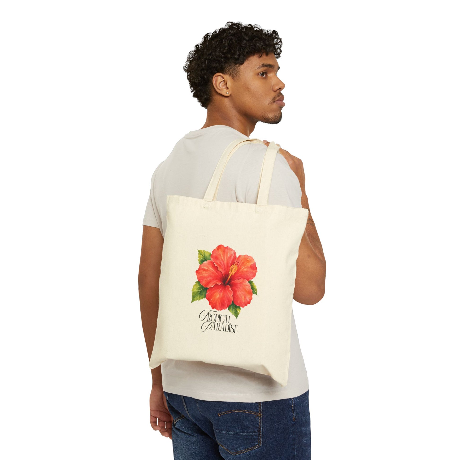 Cotton Tropical Tote Bag - Daimon